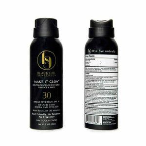 Black Girl Sunscreen - Make It Glow SPF 30 Sunscreen Spray